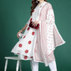 Indyancart IE Printed Panelled Sequinned Pure Cotton Kurta with Trousers & With Dupatta