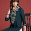 Indyancart IE Women Floral Embroidered Thread Work Kurta