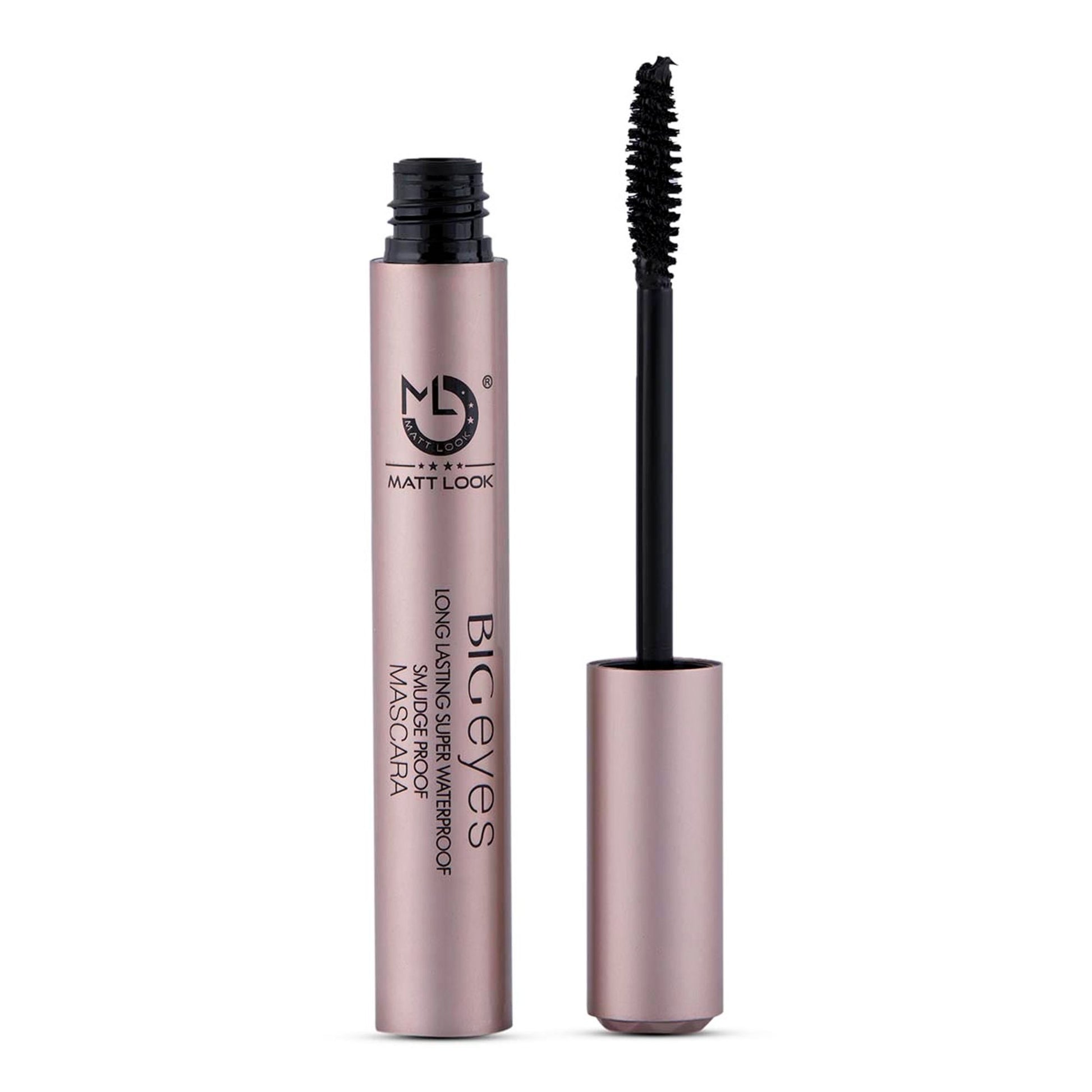 Matt look Big Eyes Long Lasting Super Waterproof Smudge Proof Mascara - Black