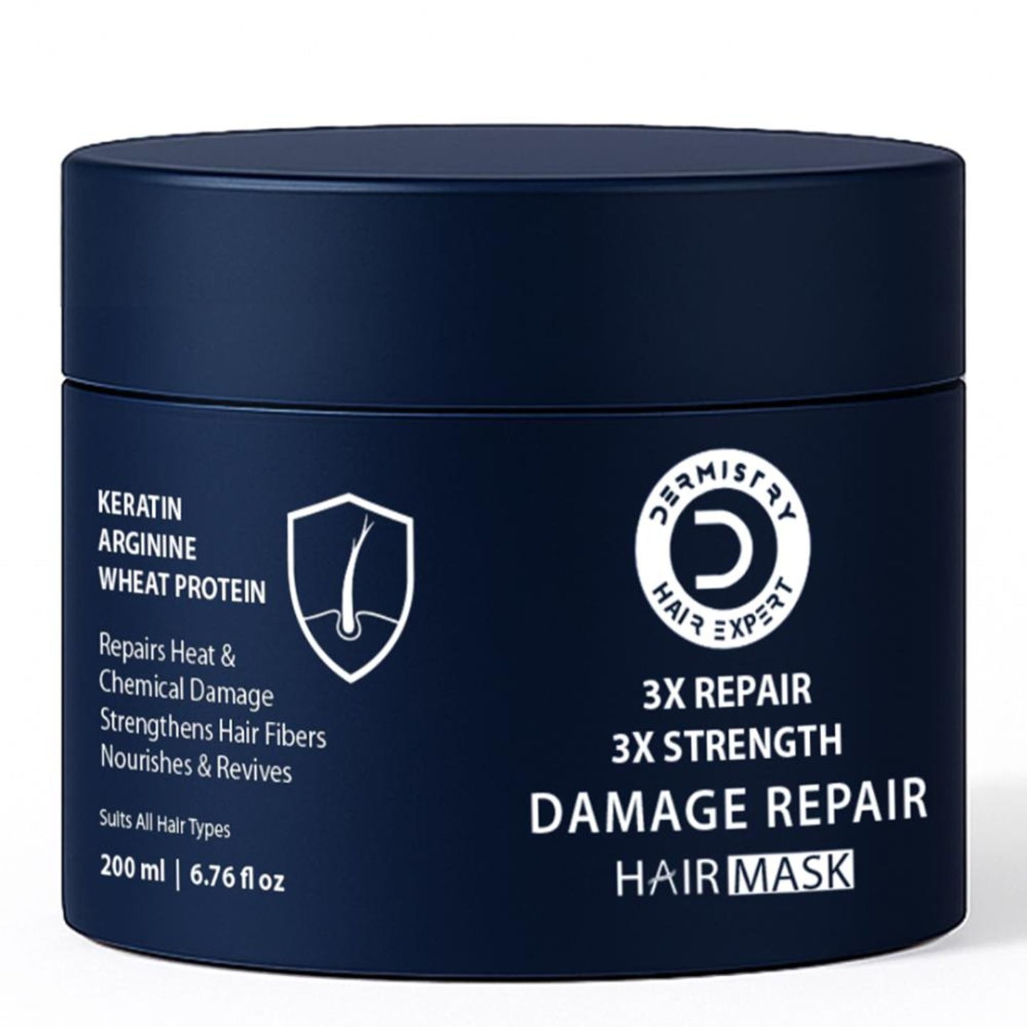 DERMISTRY Keratin Argan Oil Protein Hair Mask For Damage Repair Breakages Split Ends Dry Dull Hair