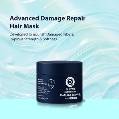 DERMISTRY Keratin Argan Oil Protein Hair Mask For Damage Repair Breakages Split Ends Dry Dull Hair