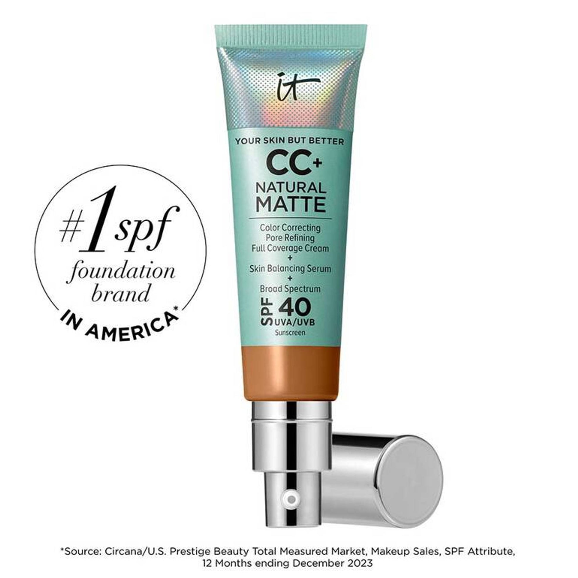 IT COSMETICS CC+ Natural Matte Foundation With SPF40 - Rich Honey