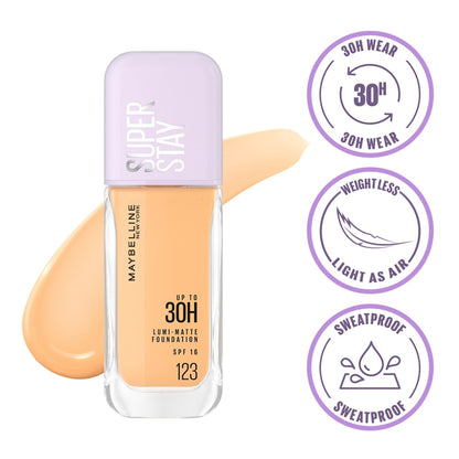Maybelline New York Super Stay Lumi-Matte Liquid Foundation - 123