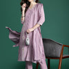 Indyancart IE Floral Embroidered Kurta with Trousers & Dupatta