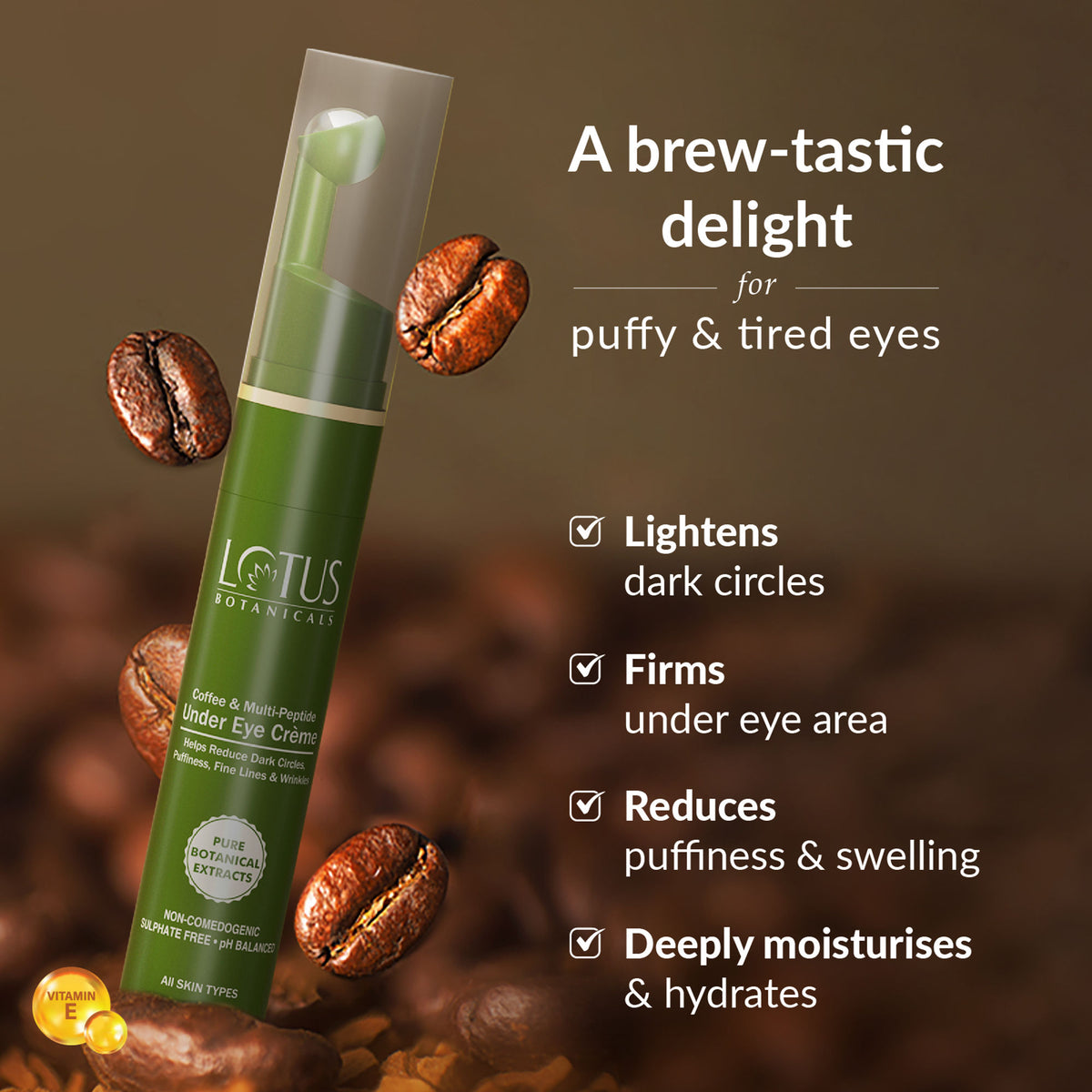 Lotus Botanicals Coffee and Multi-Peptide Under Eye Creme