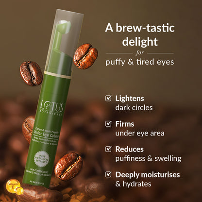 Lotus Botanicals Coffee and Multi-Peptide Under Eye Creme