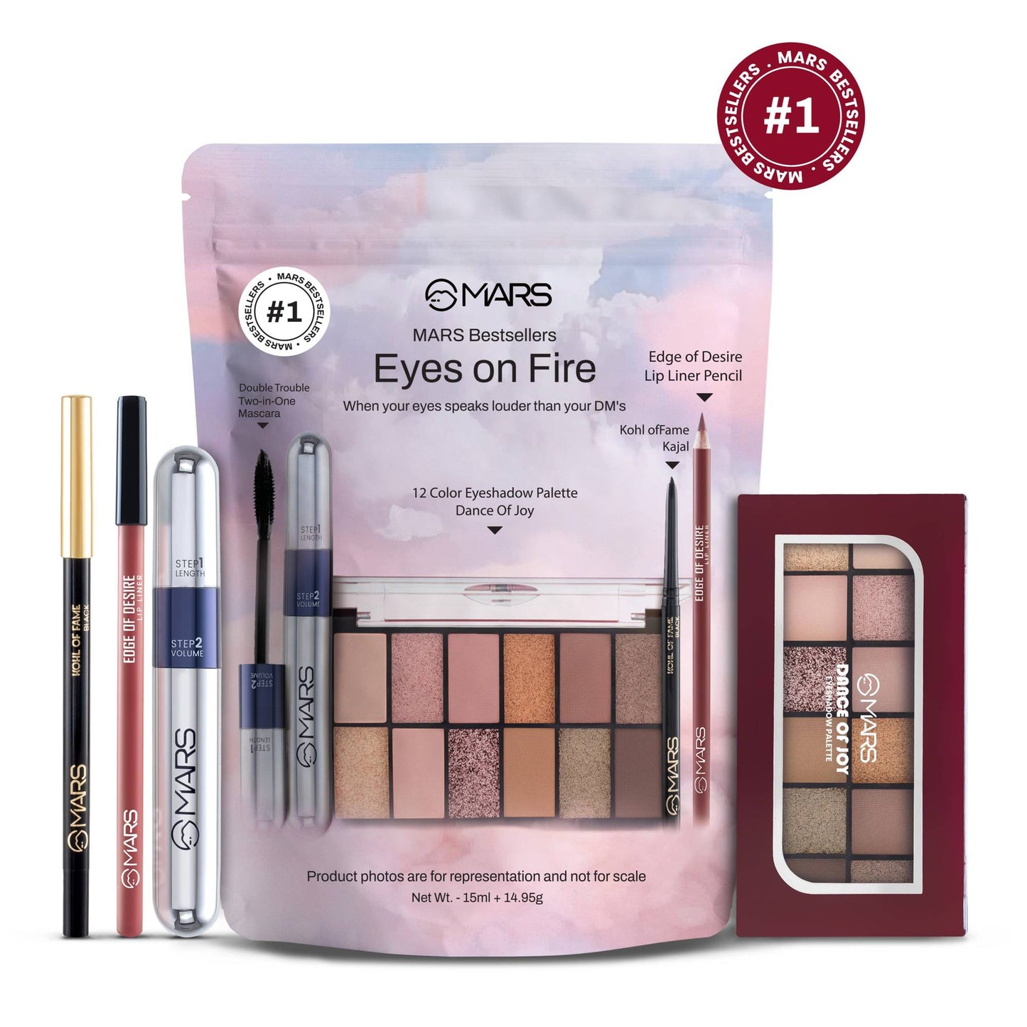 MARS Cosmetics Eyes On Fire Eye Makeup Gift Set - Pack Of 4