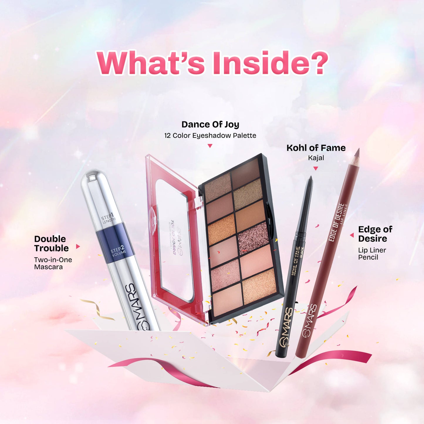 MARS Cosmetics Eyes On Fire Eye Makeup Gift Set - Pack Of 4