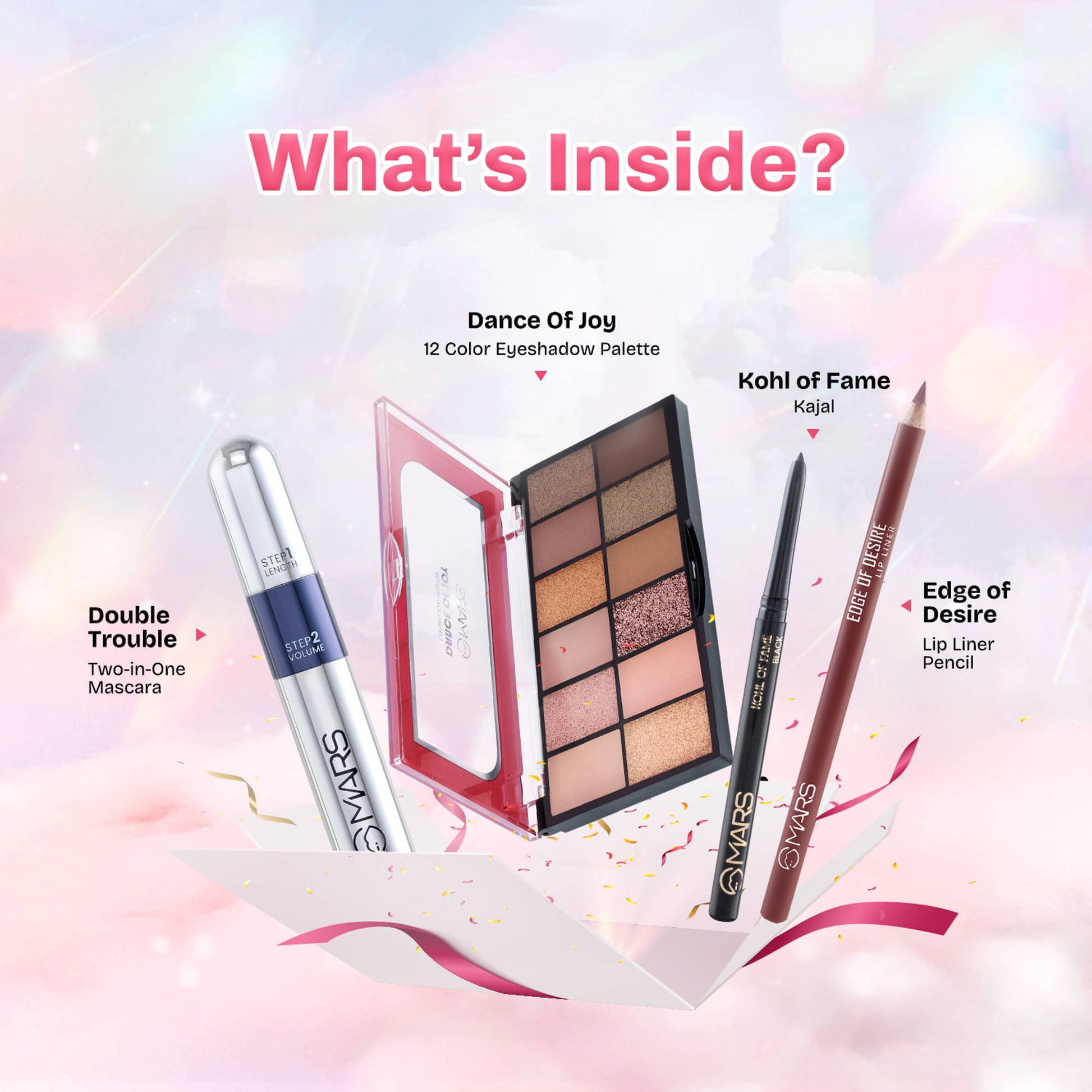 MARS Cosmetics Eyes On Fire Eye Makeup Gift Set - Pack Of 4
