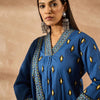 Dhiyona IE Women Ethnic Motifs Embroidered Regular Thread Work Pure Cotton Kurta with Trousers & With Dupatta