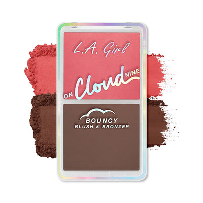 L.A. Girl On Cloud Nine Bouncy Blush & Bronzer - Dreamy Pink
