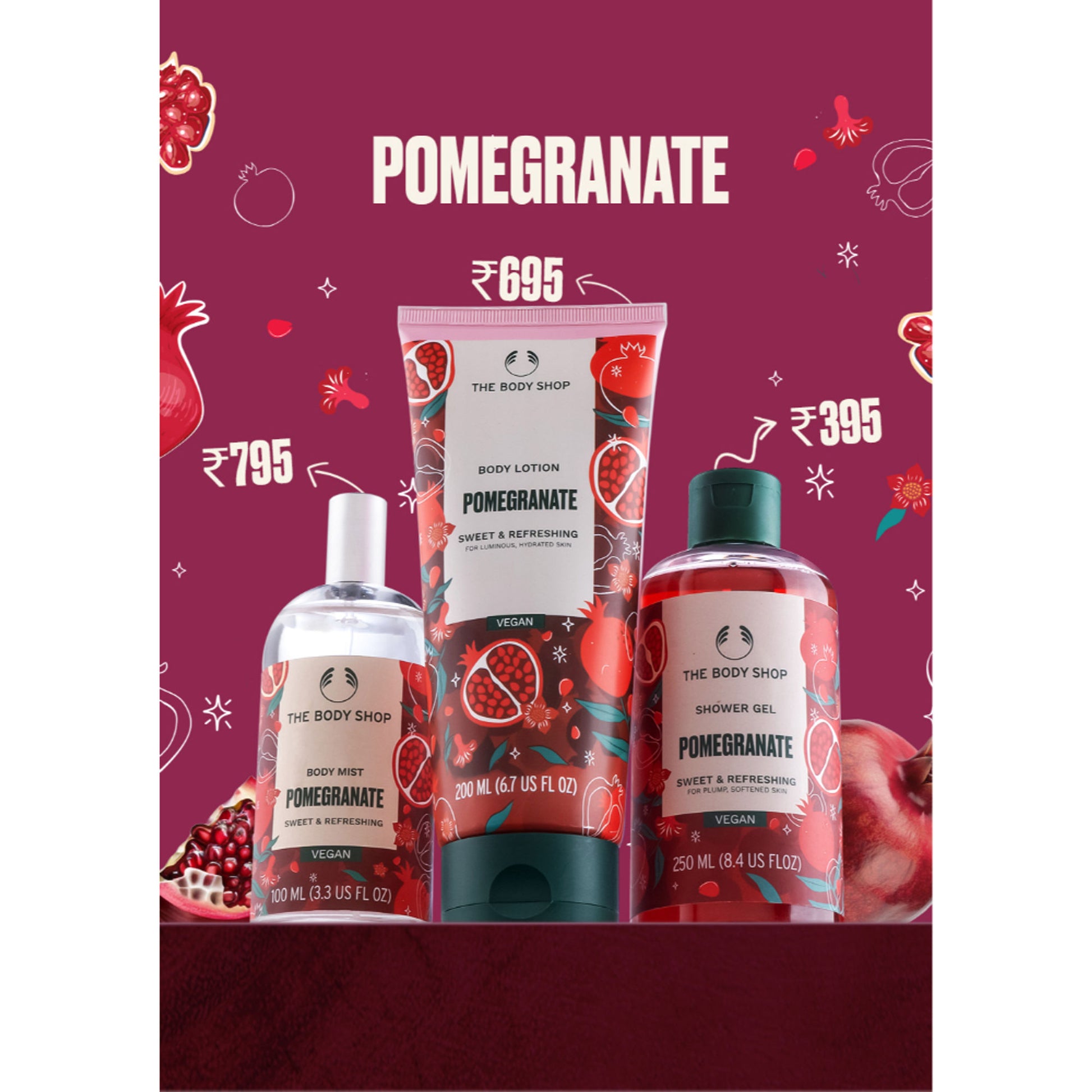 The Body Shop India Edit Pomegranate Shower Gel