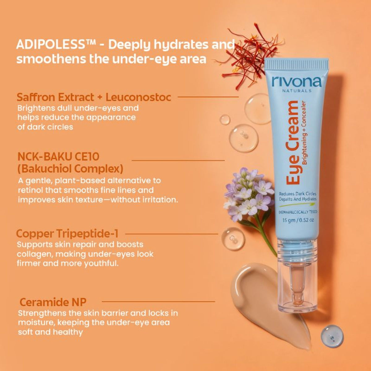 Rivona Naturals 2-In-1 Tinted Eye Cream