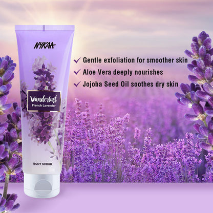 Nykaa Wanderlust Exfoliating Body Scrub - French Lavender