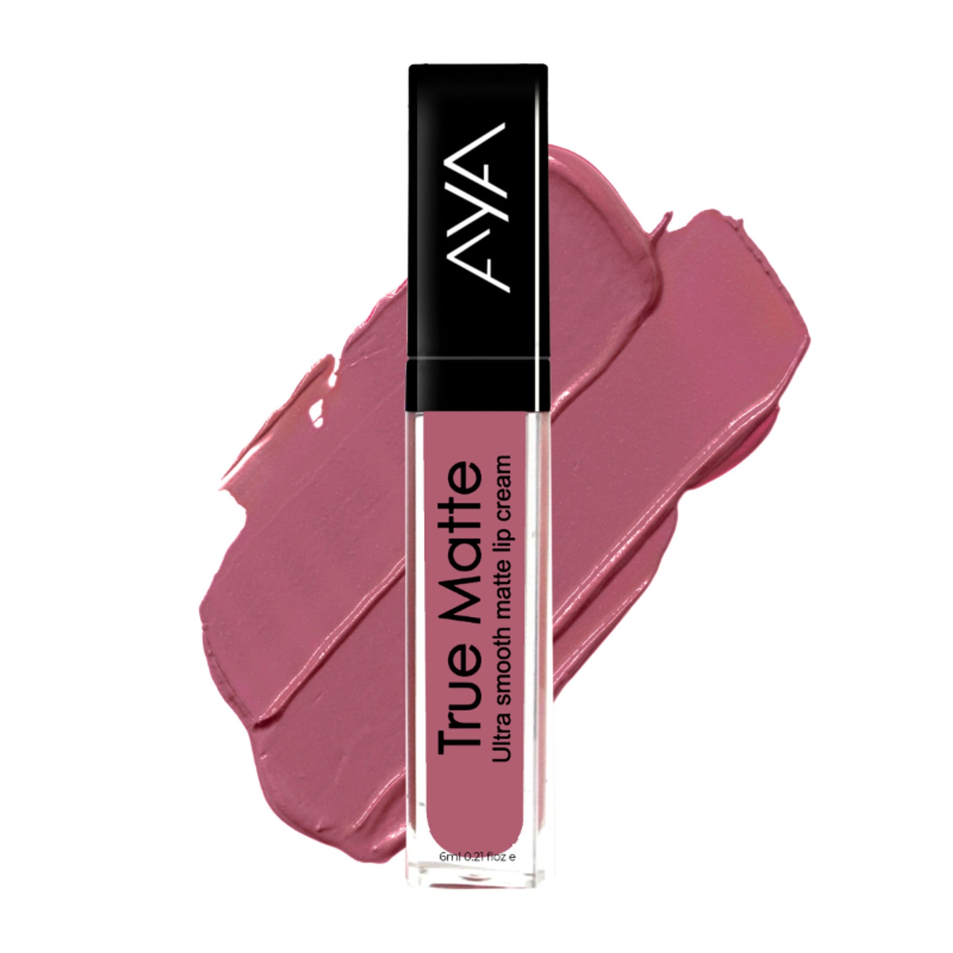 AYA True Matte Liquid Lipstick, Ultra Smooth Matte Lip Cream, 06 Pink Nude