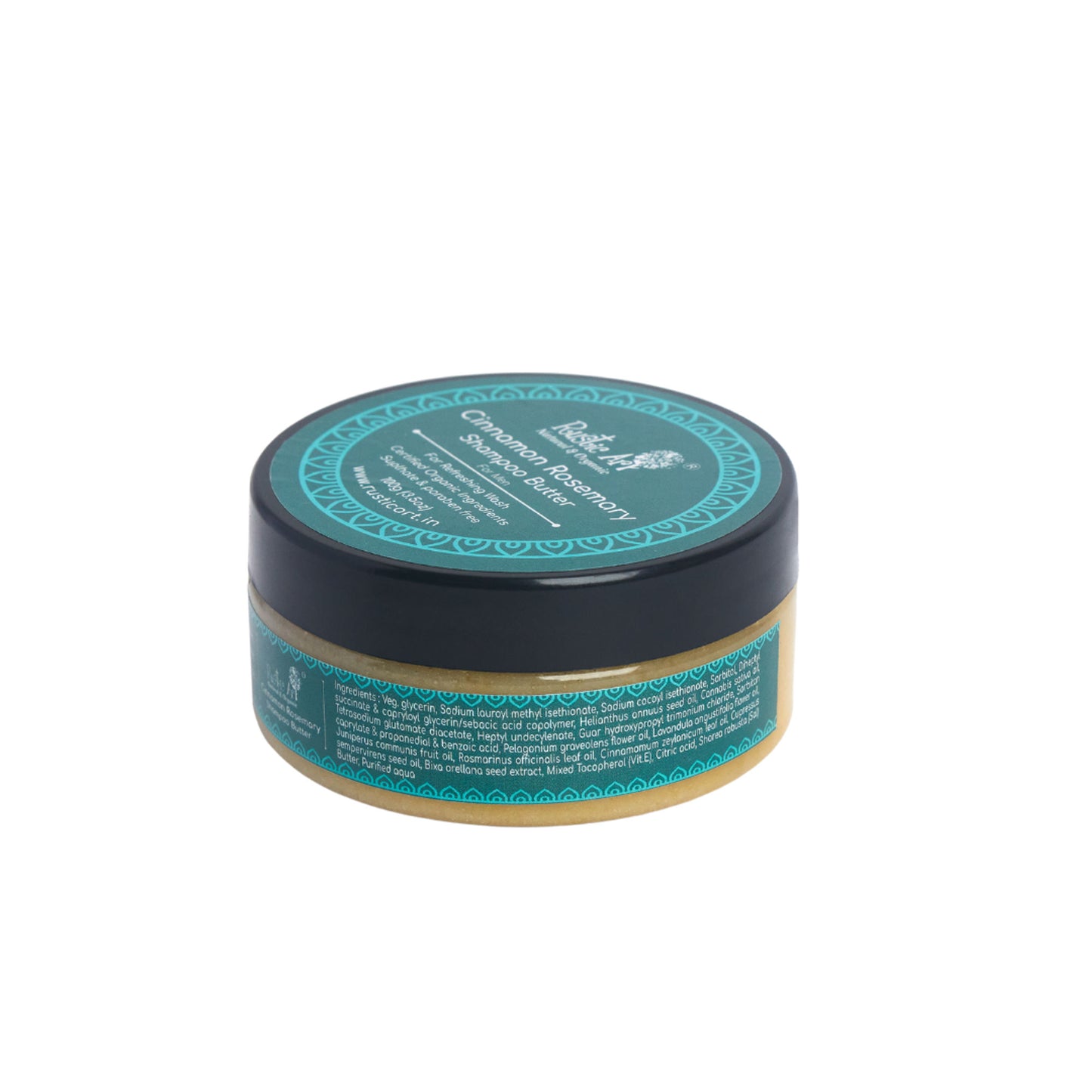 Rustic Art Natural & Organic Cinnamon Rosemary Shampoo Butter for Men