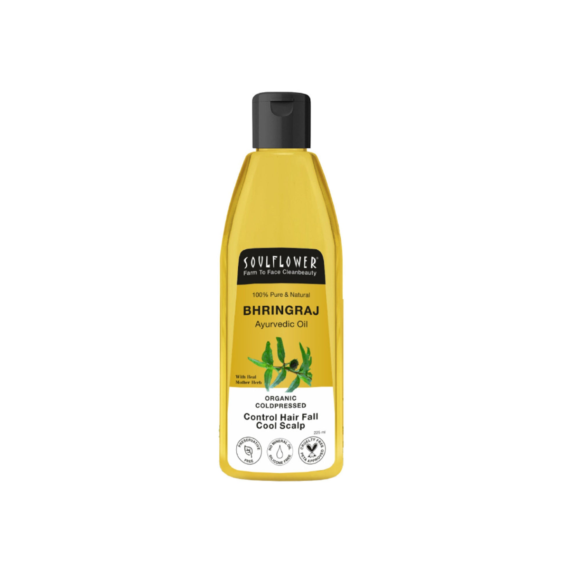 Soulflower Coldpressed Pure Natural Bhringraj Oil with Coconut and Sesame