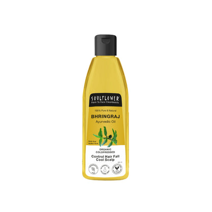 Soulflower Coldpressed Pure Natural Bhringraj Oil with Coconut and Sesame