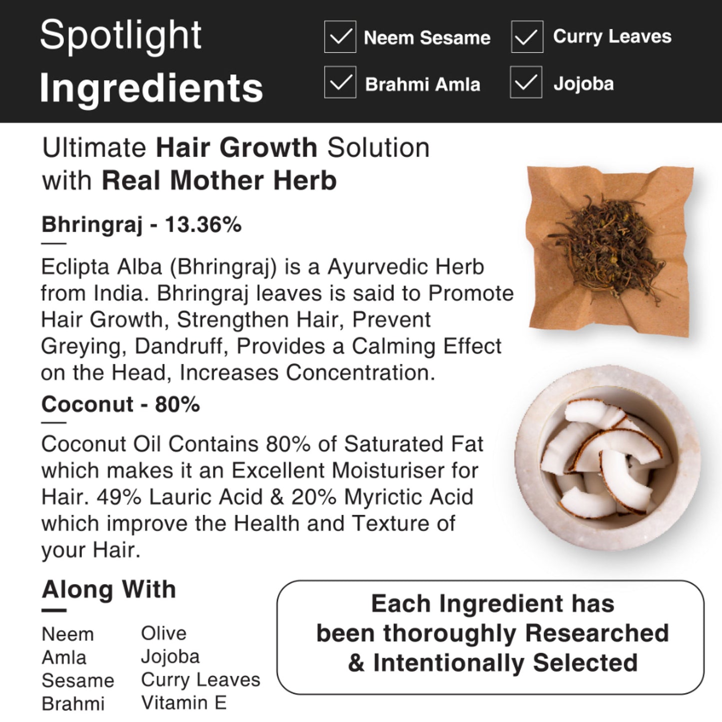 Soulflower Coldpressed Pure Natural Bhringraj Oil with Coconut and Sesame