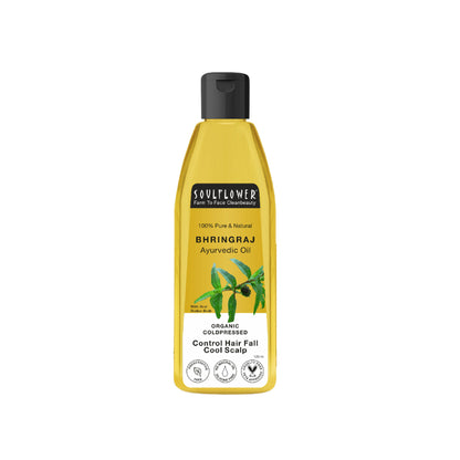 Soulflower Coldpressed Pure Natural Bhringraj Oil with Coconut and Sesame