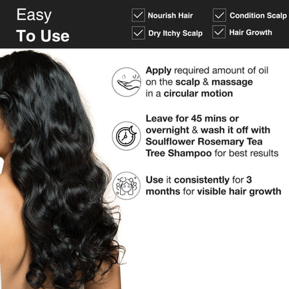 Soulflower Coldpressed Pure Natural Bhringraj Oil with Coconut and Sesame