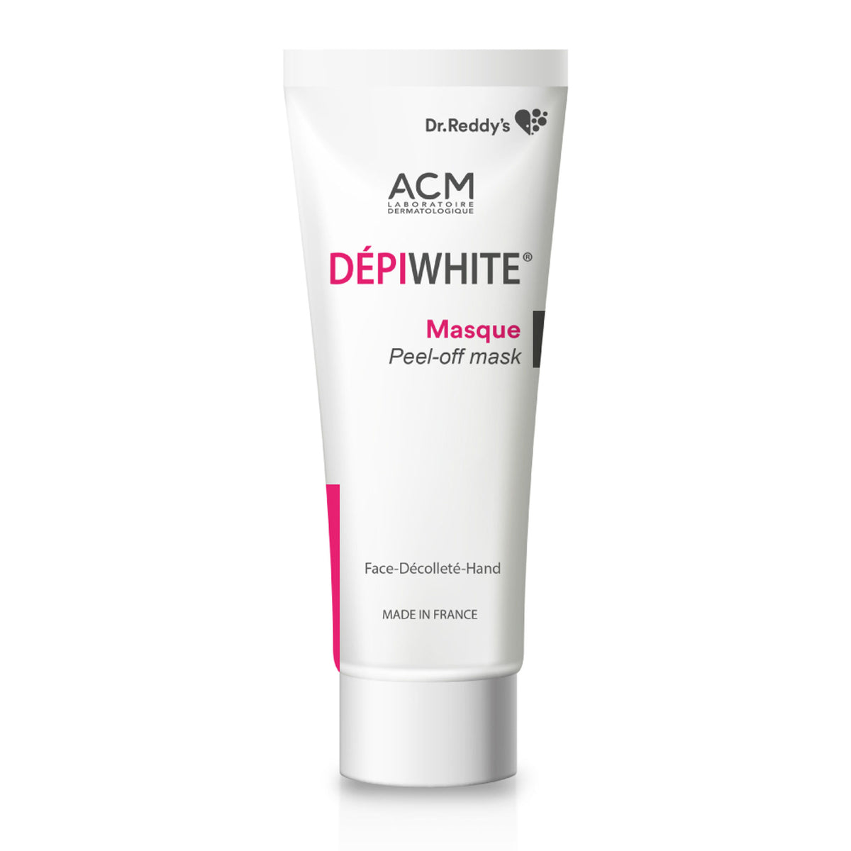 Depiwhite Depiwhite Peel Off Masque with Kojic Acid and Vitamin C for brightening and glowing skin, visible on a skincare jar.