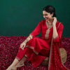 Dhiyona IE Floral Embroidered Regular Kurta With Trousers & Dupatta
