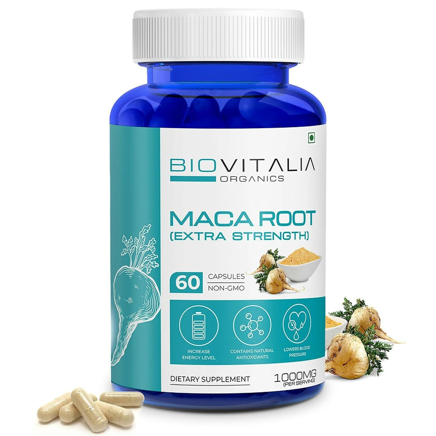 Biovitalia Organics Maca Rootcapsule Capsules