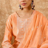 Dhiyona IE Ethnic Motifs Printed Straight Liva Kurta with Trousers & Dupatta