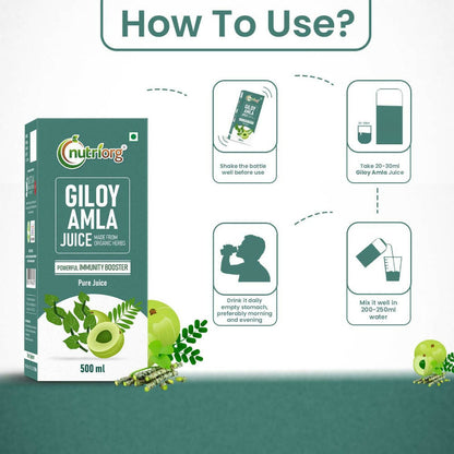 Nutriorg Giloy With Amla Juice - Indyancart