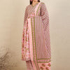 Indyancart IE Floral Printed Empire Pure Cotton A-Line Kurta With Trousers & Dupatta