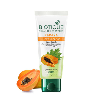 Biotique Bio Papaya Deep Cleanse Visibly Glowing Skin Face Wash