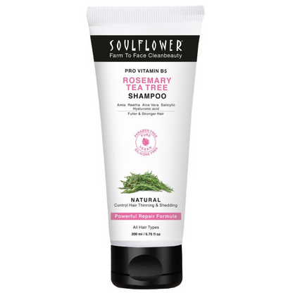 Soulflower Rosemary Tea Tree Shampoo - Indyancart