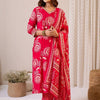 Dhiyona IE Women Floral Printed Kurta with Trousers & Dupatta