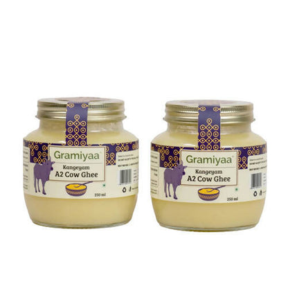 Gramiyaa Kangeyam A2 Cultured Cow Ghee | 100% Desi Ghee | Pure & Organic Ghee