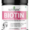 Nutrazee Natural Plant-Based Biotin 10000+MCG