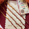 Dhiyona Set Of 4 Yellow & Red Thread Rakhi With Roli Chawal Chandan Mishri