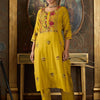 Indyancart IE Women Floral Embroidered Regular Thread Work Kurta with Trousers & With Dupatta
