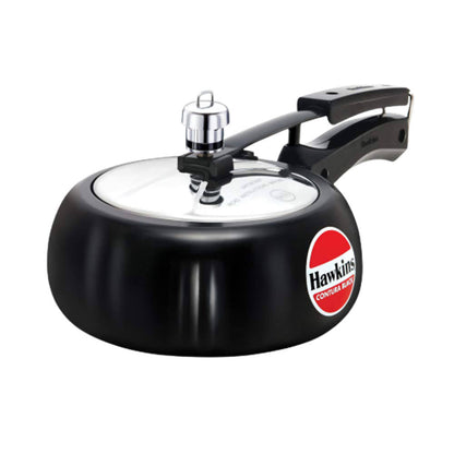 Hawkins Contura Hard Anodised Aluminium Pressure Cooker 2 Litre - Black