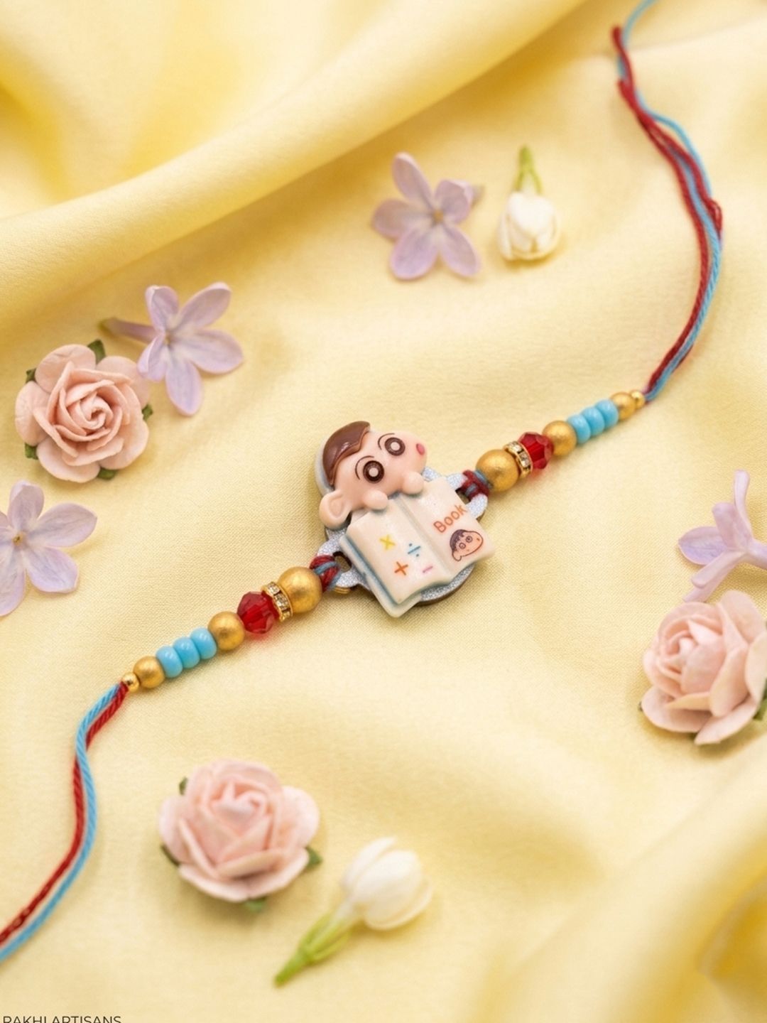 Anouk Kids Shinchan Character Artificial Beads Thread Rakhi
