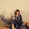 Dhiyona IE Women Floral Embroidered Regular Thread Work Kurta with Trousers & With Dupatta