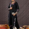Dhiyona IE Women Floral Embroidered Regular Thread Work Pure Cotton Kurta with Trousers