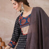 Dhiyona IE Women Ethnic Motifs Printed Regular Pure Cotton Kurta with Trousers & With Dupatta