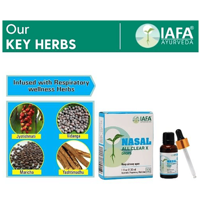 Iafa Ayuveda Nasal All Clear X Drop