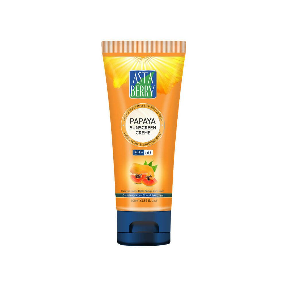 Astaberry Papaya Sunscreen Creme SPF 50 - Indyancart