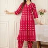 Dhiyona IE Women Printed Regular Pure Cotton Kurta with Trousers