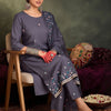Dhiyona IE Floral Embroidered Thread Work Straight Kurta With Trousers & Dupatta