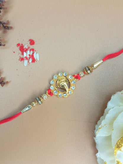 Anouk Thread Rakhi Greeting Card & Roli Chawal