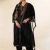 Indyancart IE Women Ethnic Motifs Embroidered Regular Thread Work Kurta with Trousers & With Dupatta