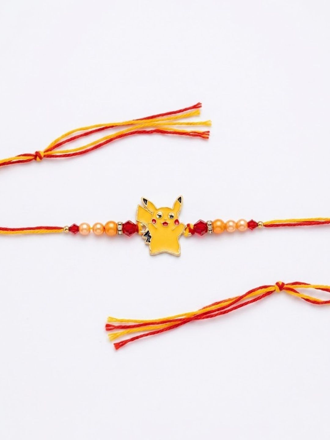Anouk Kids Pikachu Pokemon Cartoon Yellow & Red Thread Rakhi